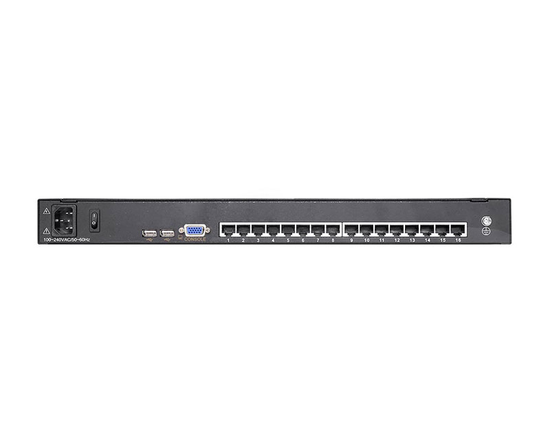 19寸16口CAT5 LED KVM控制平台
