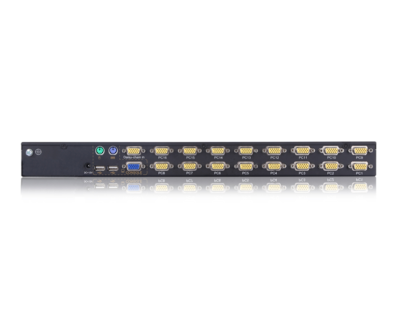 16口混接USB,PS/2 VGA机架式KVM切换器
